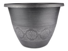 Plastkruka Iris Antracitgrå Ø35 cm